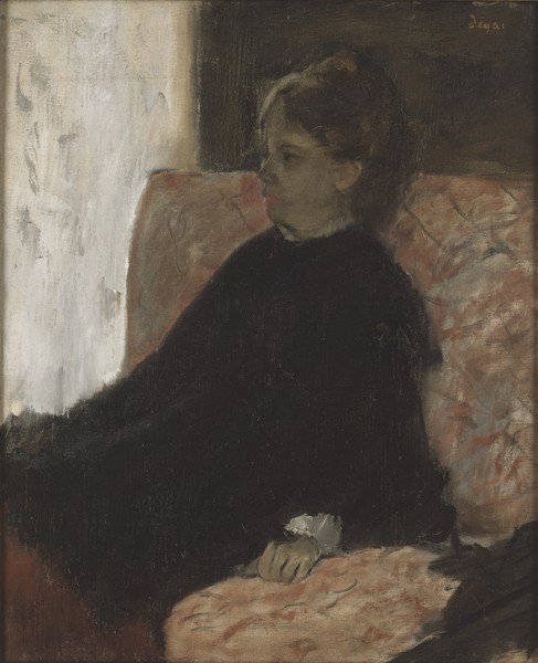 Edgar Degas, Lady in Black (oil on canvas)