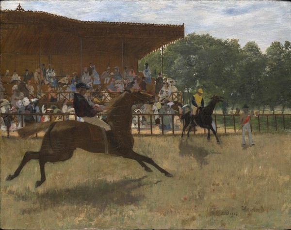 Edgar Degas, The False Start, c.1869-72 (oil on panel)