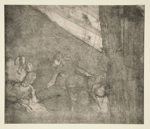 Edgar Degas, At the Ambassadeurs, c.1877 (etching, aquatint and drypoint)
