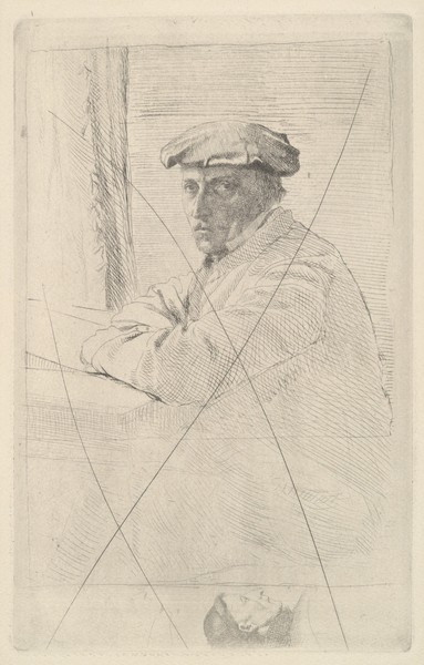 Edgar Degas, Portrait of the Engraver Joseph Tourny, 1857 (cancelled etching)