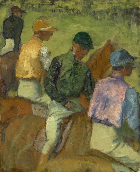 Edgar Degas, Four Jockeys, 1889 (oil on board)