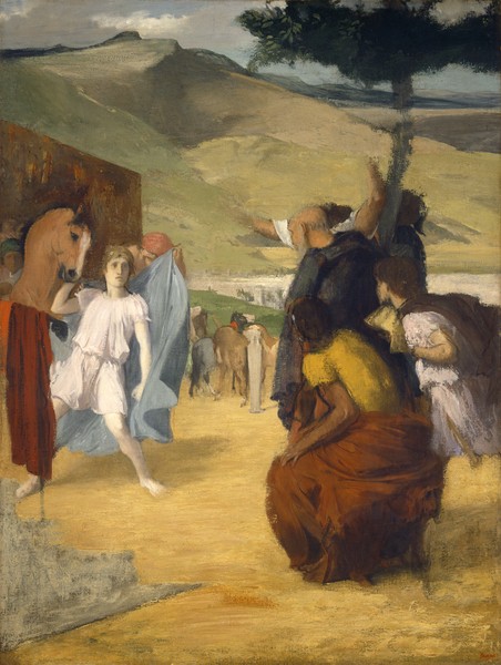Edgar Degas, Alexander and Bucephalus, 1861-2 (oil on canvas)