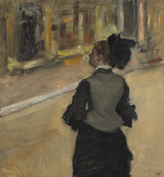 Edgar Degas, Woman Viewed from Behind (Visit to the Museum), c.1879-85 (oil on canvas)