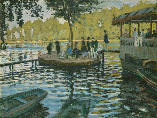 Claude Monet, La Grenouillere, 1869 (oil on canvas)