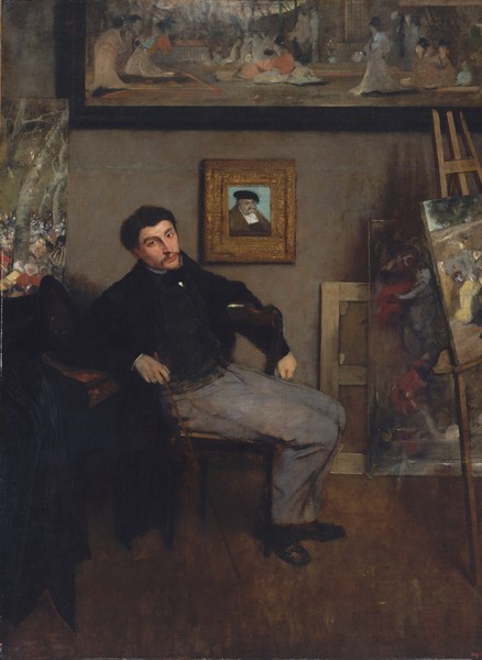 Edgar Degas, Portrait of the painter Tissot, 1867-8 (oil on canvas)