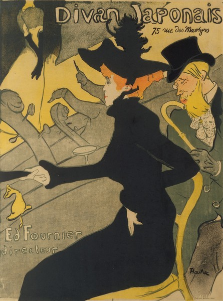 Henri de Toulouse-Lautrec, Divan Japonais, 1892-93 (lithograph)