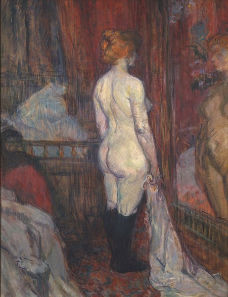 Henri de Toulouse-Lautrec, Woman before a Mirror, 1897 (oil on cardboard)