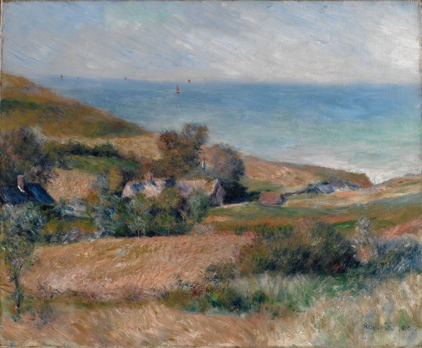 Pierre-Auguste Renoir, View of the Seacoast near Wargemont in Normandy, 1880 (oil on canvas)