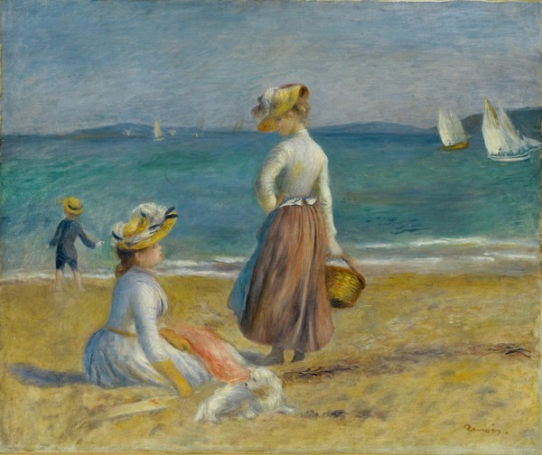 Pierre-Auguste Renoir, Figures on the Beach, 1890 (oil on canvas)