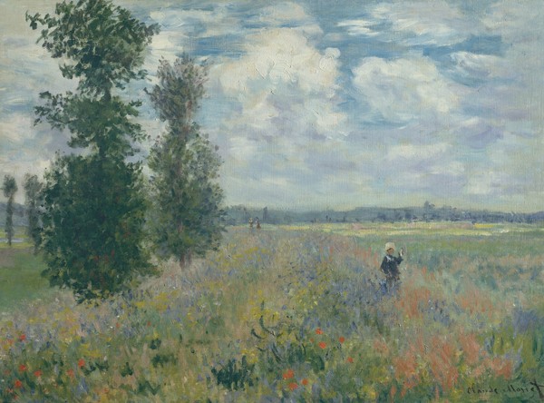 Claude Monet, Poppy Fields near Argenteuil, 1875 (oil on canvas)