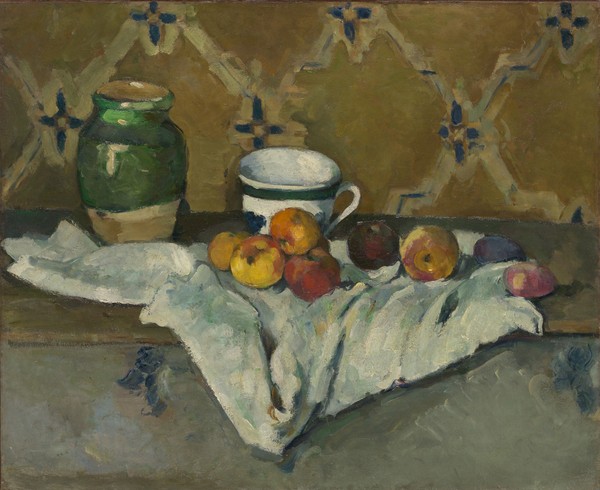 Paul Cézanne, Still Life with Jar, Cup, and Apples, c.1877 (oil on canvas)
