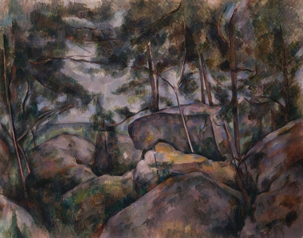 Paul Cézanne, Rocks in the Forest, 1890s (oil on canvas)