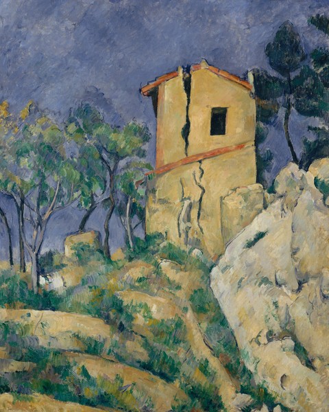 Paul Cézanne, The House with the Cracked Walls, 1892-94 (oil on canvas)