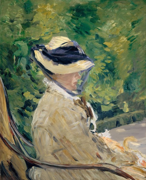 Edouard Manet, Madame Manet at Bellevue, 1880 (oil on canvas)