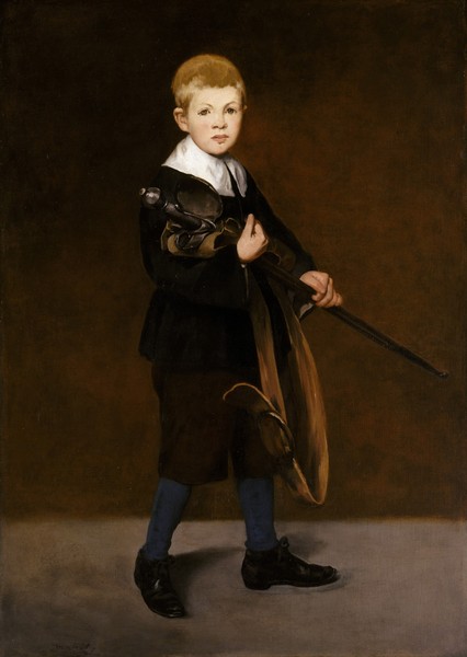 Edouard Manet, Boy with a Sword, 1861 (oil on canvas)