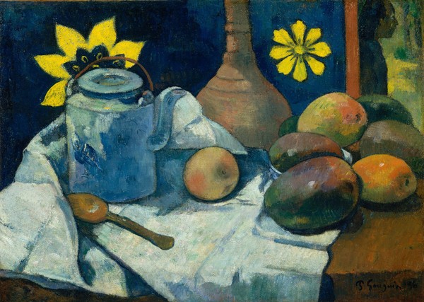 Paul Gauguin, Still Life with Teapot and Fruit, 1896 (oil on canvas)