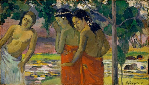 Paul Gauguin, Three Tahitian Women, 1896 (oil on wood)