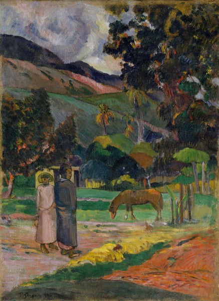 Paul Gauguin, Tahitian Landscape, 1892 (oil on canvas)