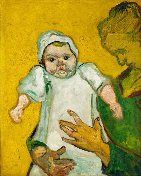 Vincent van Gogh, Madame Roulin and her baby, November 1888 (oil on canvas)