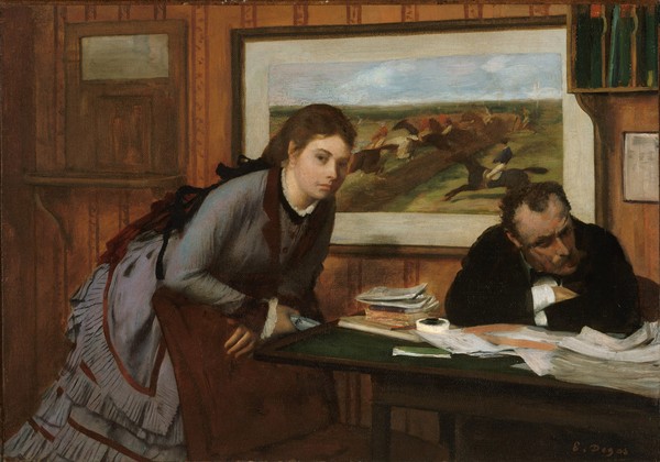 Edgar Degas, Sulking, c.1870 (oil on canvas)