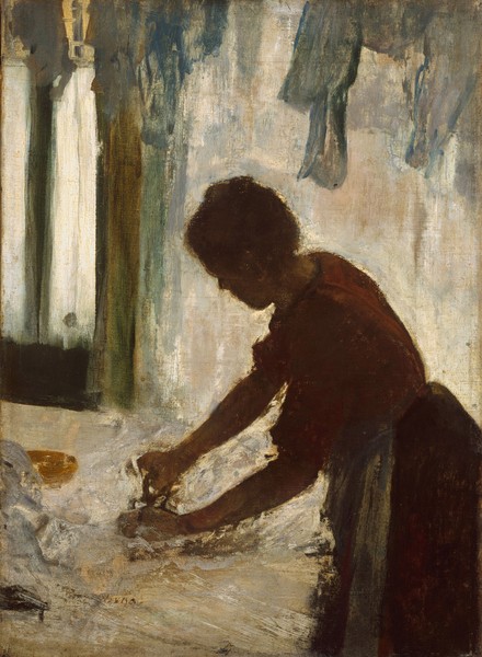 Edgar Degas, A Woman Ironing, 1873 (oil on canvas)