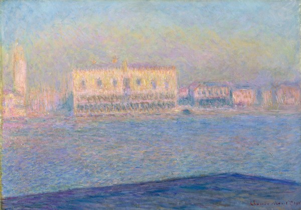 Claude Monet, The Doge's Palace Seen from San Giorgio Maggiore, 1908 (oil on canvas)