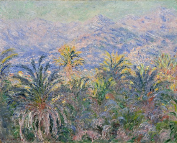 Claude Monet, Palm Trees at Bordighera, 1884 (oil on canvas)