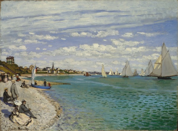 Claude Monet, Regatta at Sainte-Adresse, 1867 (oil on canvas)