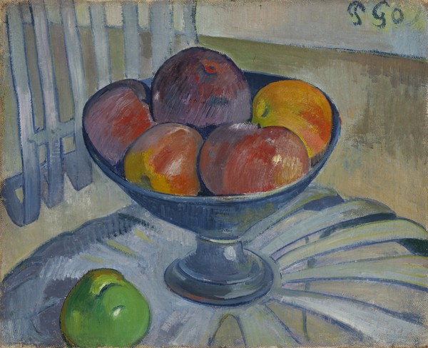 Paul Gauguin, Fruit dish on a Garden Chair, c.1890 (oil on canvas)