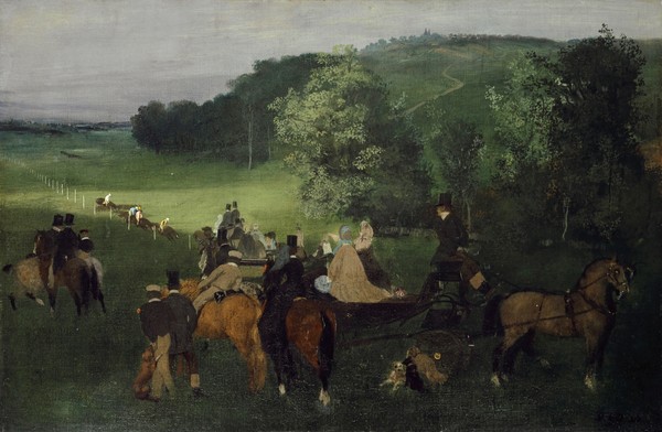 Edgar Degas, At the Racecourse (The Races), c.1861-62 (oil on canvas)