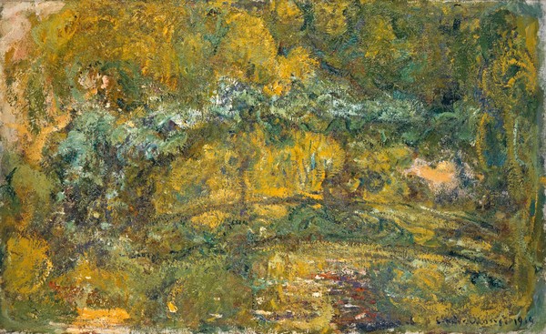 Claude Monet, The Footbridge over the Water-Lily Pond, 1919 (oil on canvas)