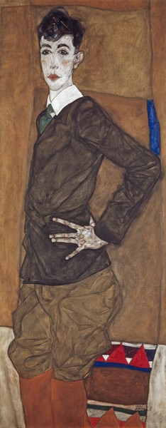 Egon Schiele, Portrait of Erich Lederer, 1912-13 (oil and gouache on canvas)