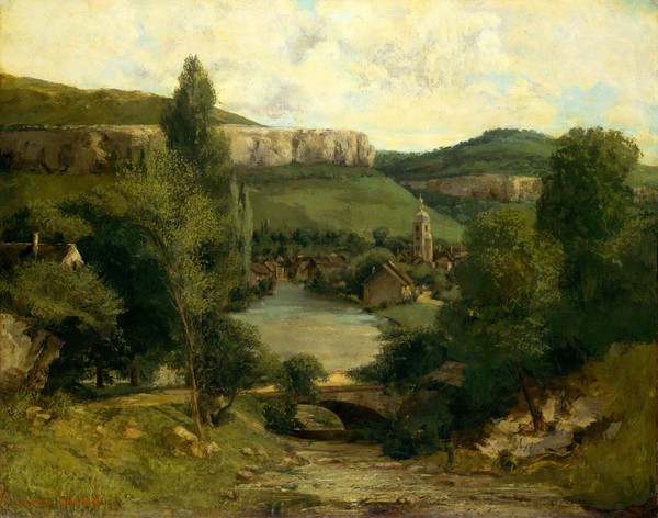 Gustave Courbet, View of Ornans, c.1850 (oil on canvas)