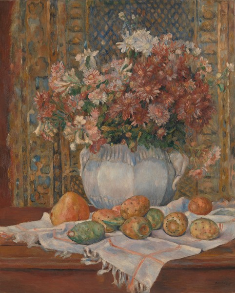 Pierre-Auguste Renoir, Still Life with Flowers and Prickly Pears, c.1885 (oil on canvas)