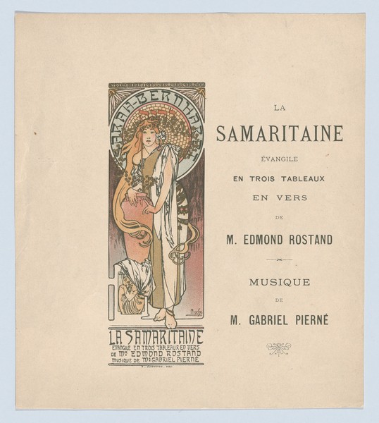 Alfons Maria Mucha, La Samaritaine, 1897 (colour litho)