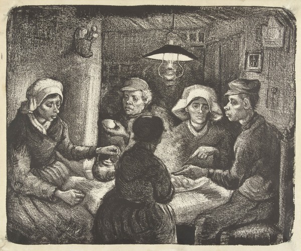 Vincent van Gogh, Potato Eaters, 1885 (lithograph)