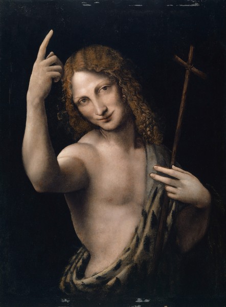 Leonardo da Vinci, Saint John the Baptist, 1505-07 (oil on poplar wood)