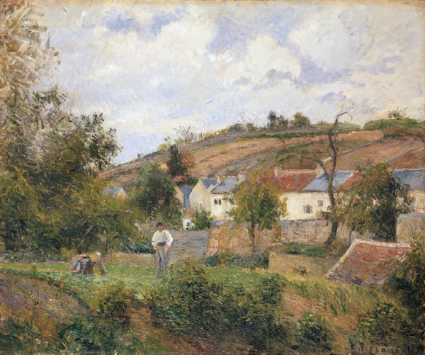 Camille Pissarro, A Corner of l'Hermitage, Pontoise, 1878 (oil on canvas)