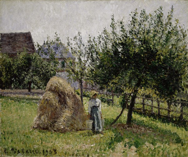 Camille Pissarro, Apple Trees in Eragny, Sunny Morning, 1903 (oil on canvas)