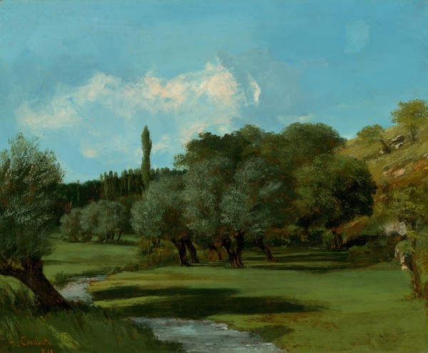 Gustave Courbet, La Bretonnerie in the Department of Indre, 1856 (oil on canvas)