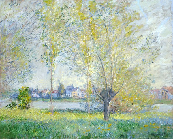 Claude Monet, Willows at Vetheuil, 1880 (oil on canvas)