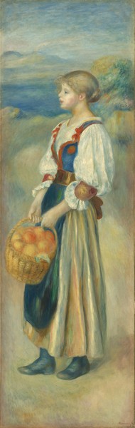 Pierre-Auguste Renoir, Girl with a Basket of Oranges, c.1889 (oil on canvas)