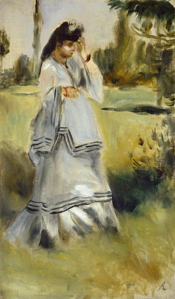 Pierre-Auguste Renoir, Woman in a Park, 1866 (oil on canvas)