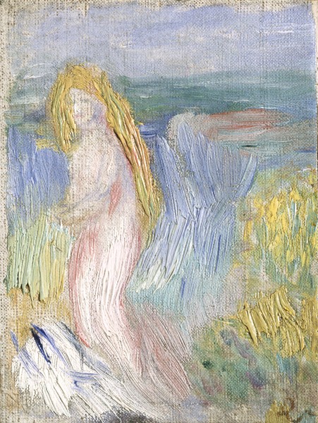 Pierre-Auguste Renoir, Small Study for a Nude, 1882 (oil on canvas)