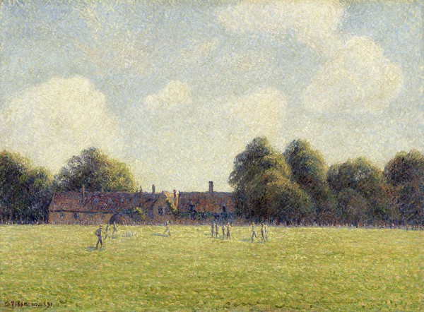 Camille Pissarro, Hampton Court Green, 1891 (oil on canvas)