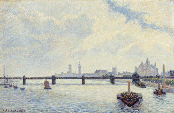 Camille Pissarro, Charing Cross Bridge, London, 1890 (oil on canvas)