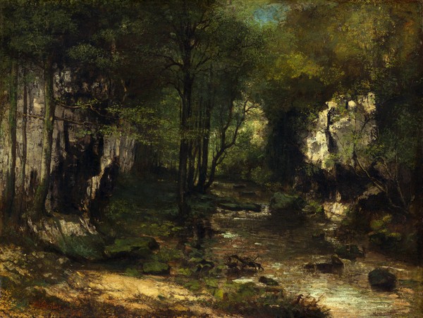Gustave Courbet, The Stream, 1855 Oil on canvas