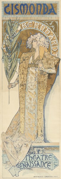 Alfons Maria Mucha, Gismonda, 1894-95 (colour litho)