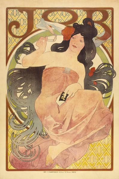 Alfons Maria Mucha, Job, c.1897-98 (colour litho)
