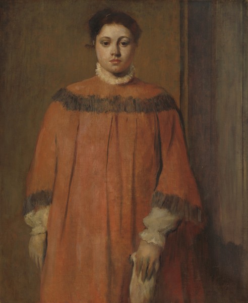 Edgar Degas, Girl in Red, c.1866 (oil on canvas)